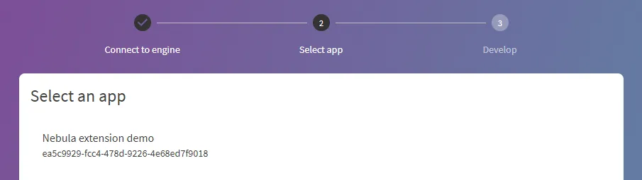 Connect to an app